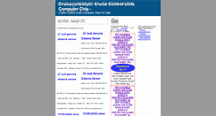Desktop Screenshot of cruisecontroluni.com